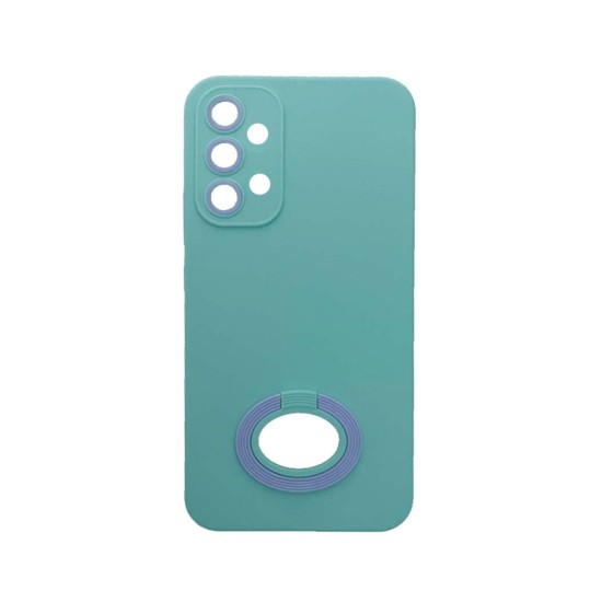 Capa de Silicone com Anel de Suporte para Samsung Galaxy A13 4g Verde